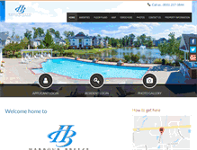 Tablet Screenshot of harbourbreezeapartments.com